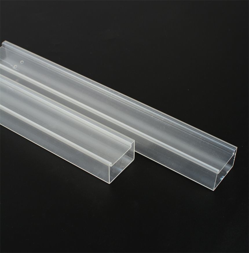 ABS U Channel Cable Trunking System Clear Square Packing Tube