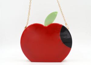China Fashion Apple Shape Evening Clutch Bags Red Everyday Clutch Purse For Party wholesale