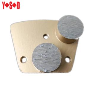 China Metal Bond Diamond Grinding Shoes Trapezoid Double Bars 6# - 300# Concrete Grinder Shoe wholesale