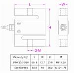 200kg Traction Load Cell 100kg Compression Traction Load Cell 50kg