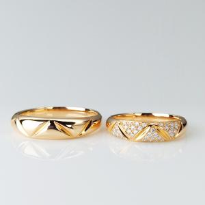 China Round Thick Texture OEM 18K 0.01ct Diamond Wedding Rings wholesale