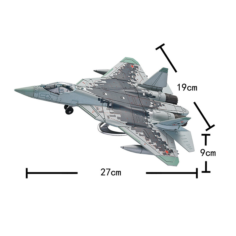 1:72 Scale SU57S Heavy Fighter High - Quality Collectible with Color Box