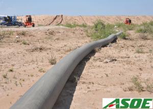 China Black Nitrile Rubber Water Delivery Pipes , 660ft Layflat Water Discharge Hose wholesale