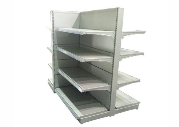 Heavy Duty Supermarket Display Shelving Cold Rolled Steel Material 3 Years