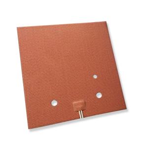 China 20x20mm 240v Silicone Rubber Heating Element , 12 Volt Silicone Pad Heater wholesale