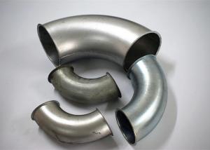 China Galvanized / Stainless Steel Dust Collection Fittings 45 Degree Bend Coupling wholesale