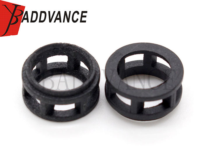 Round Plastic Fuel Injector Spacers Kits Black Color Lightweight 12 Month Warranty