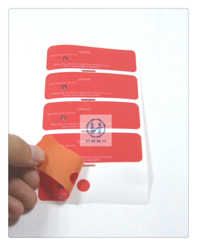 Tamper Evident Magnetic Security Labels Total Transfer Printing Material