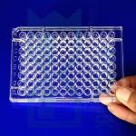 CNC Custom Quartz 96 Well Plate Transparent Non Frosted