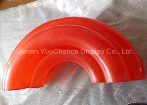 China OEM / ODM Transparent Decoration Red Color Crystal Resin Rainbow Sculpture wholesale