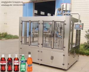 China PET Bottle Beverage Filling Machine / Carbonated Drinks Production Lines wholesale
