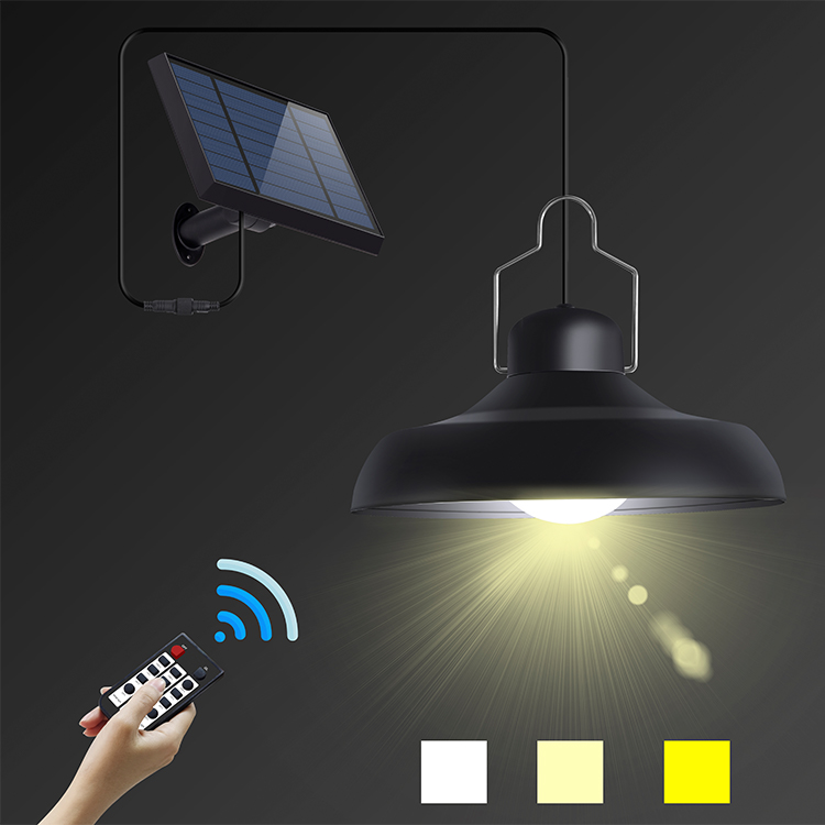 Solar Powered Waterproof Chinese Hanging Led Lantern For Camping Garden Yard Portable