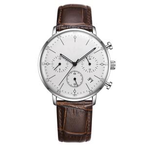 China 3eye Mens Luminous Watches , 6hands Metal Wrist Watch waterproof wholesale