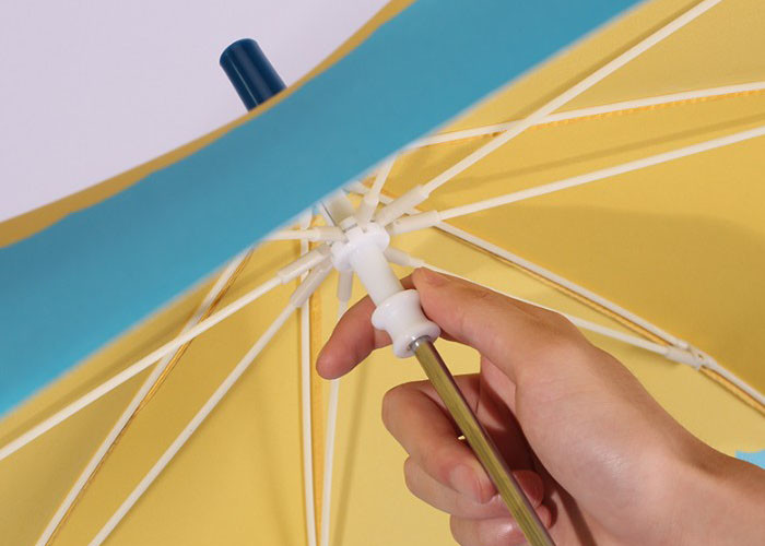 Stronger Cute Kids Umbrella , Small Umbrella For Kids Pongee Full Color Printing