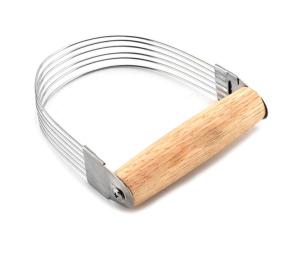 China Wooden Handle Cake Making Tools Material Stainless Steel Mixer wholesale