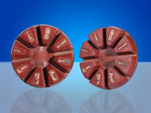 China Resin Bond Stone Floor Polishing Pads Floor Polisher Accessories 12 Mm Segment Height wholesale