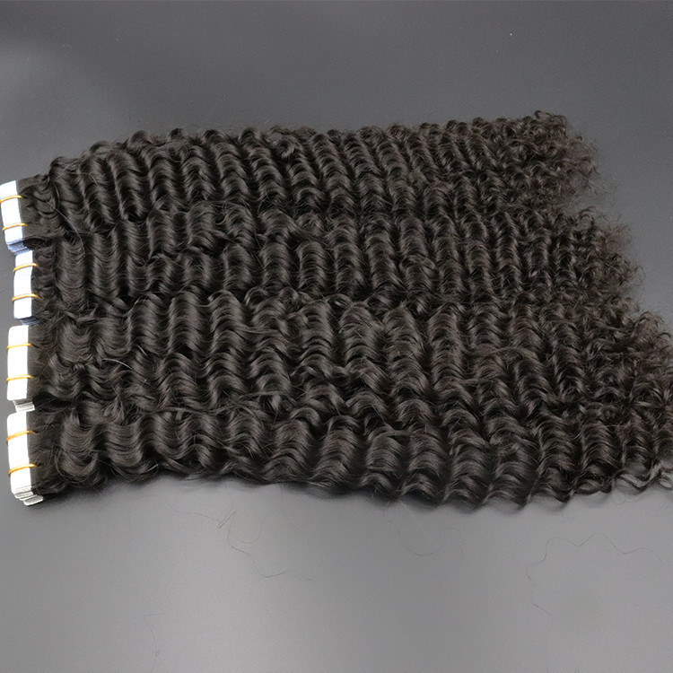 Brizalian tape hair extensions European double drawn Russian human hair Tape hair extensions