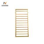 Adjustable Yellow Manchurian Ash Wood Wall Bars Gym Ladder for Customized