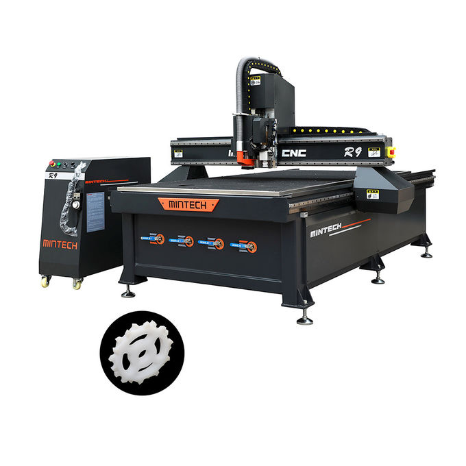 SGS 1.6KW Fixed Gantry CNC Router Cutting Machine For Wooden Furniture Making