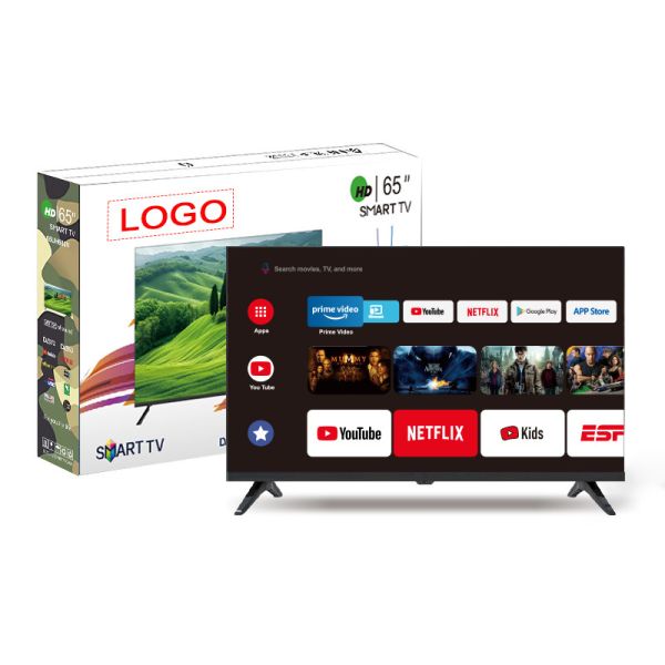 Eye Protection 4K Smart Frameless 55 Inch TV Home Indoor Outdoor Hotel Kitchen Karaoke