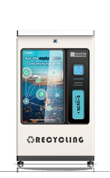 Hospital Glass Bottle Recycling Vending Machine 350KG Reward Redeem Gift /