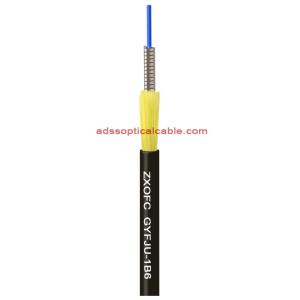 China Military Tactical Fiber Optic Cable With TPU 2 4 6 Core 9/125um Tight Buffer wholesale