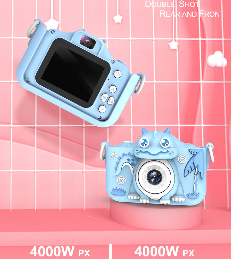 Playing Function Kids Digital Camera for Kids ABS Material Best Birthday Festival Gift