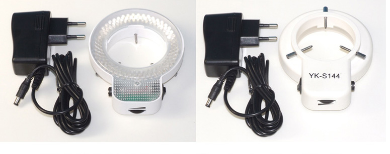 YK-S144T led ring light for stereo microscope with 144led with power adaptor brightness adjustable