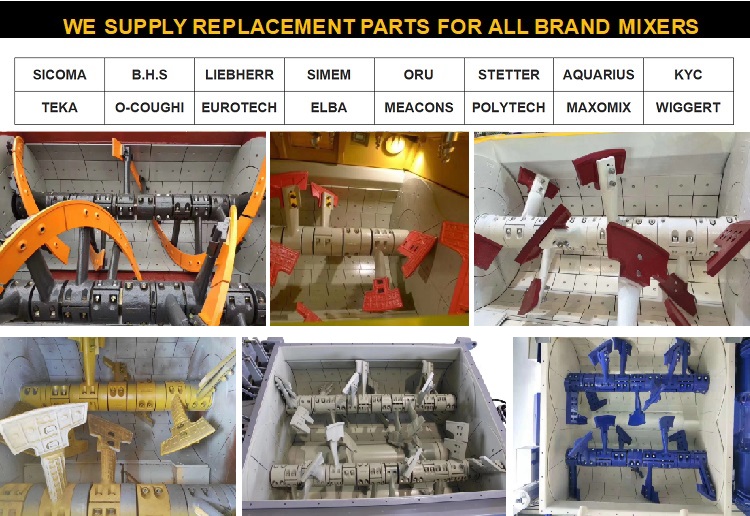 SICOMA BHS Concrete Mixer Wear Parts TEKA LIEBHERR ZOOMLION SANY MAO2000 Middle Mixer Arm
