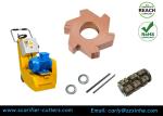 Surface Preparation Scarifier Drum Assembly 5 Pt Carbide Milling Cutters