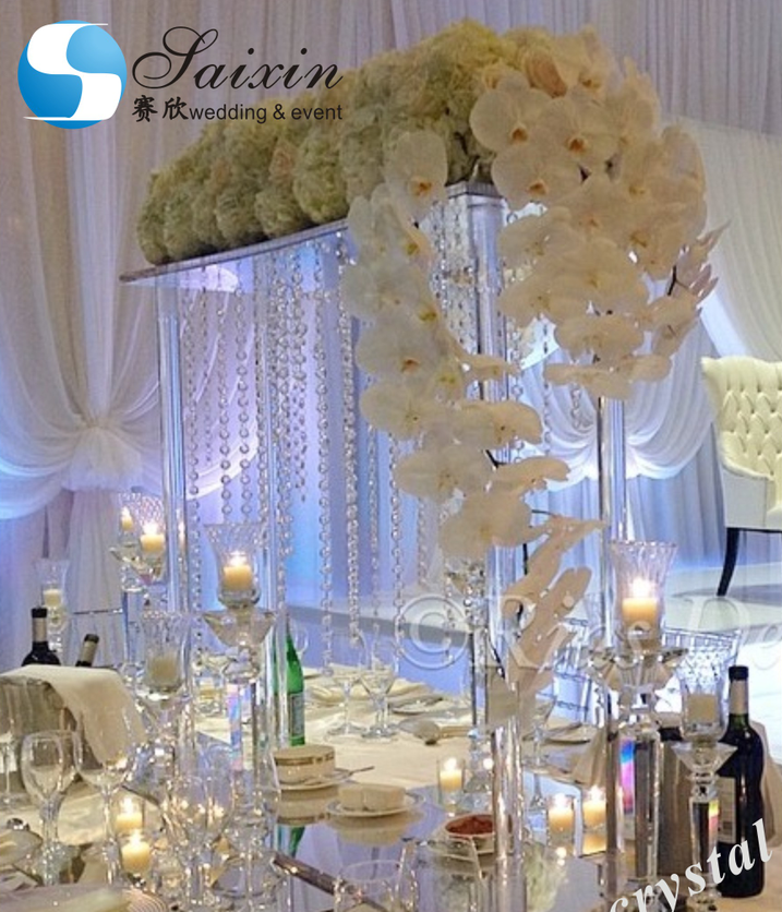 Diy Crystal Flower Stands For Weddings High Table Decor Decoration Event Arrangements