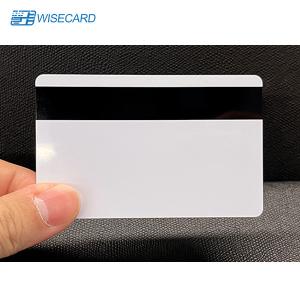China SLE4442 Chip Smart Card Pearl White Blank PVC Cards With Magnetic Strip wholesale
