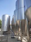 3mm Conical Fermentation Vessel 8000L Conical Jacketed Tank