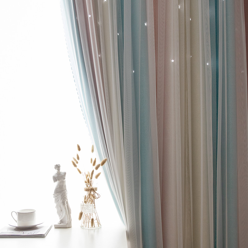 Modern Simplicity Green Leaf Digital Print Curtain Fabric