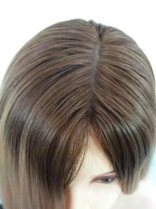 China 8A I6 inch Straight Style Dark Root Big Layer Brazilian Human Hair Wig wholesale