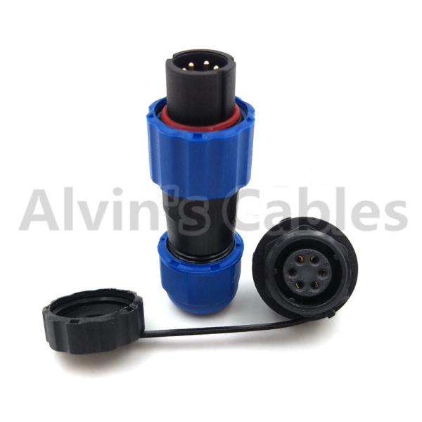 SD13 Waterproof Plastic Electrical Connectors 5 - 25A Rated Current Solder