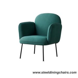 China 840mm 890mm Woolen Fabric Upholstered Restaurant Chairs For Coffee Shop wholesale