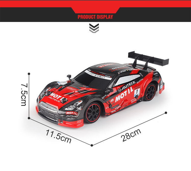 Speed Racing 2.4G Race Car Model Children's Boy Toy GTR with Plastic Body and USB Cable
