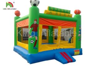 China Green Custom Outdoor Adult Inflatable Large PVC Tarpaulin Commercial Bouncy Castles for Rent wholesale