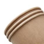 Take Away Soup PLA Kraft Paper Salad Bowl Logo Printed Disposable Paper Salad