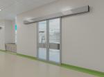Automatic sliding glass door-double door