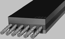 China Anti Tear ST1000 Wire Rope Conveyor Belt Flame Retardant High Temperature wholesale