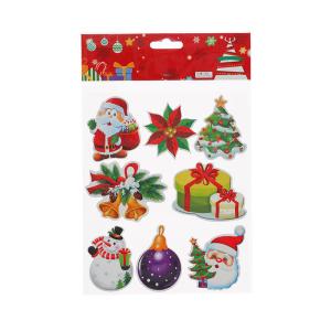 China Transparent Festive Stickers Christmas Envelope Stickers For Xmas Party Supplies wholesale