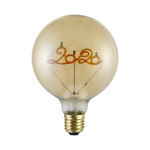 China Round Spherical 630LM E27 2400K Edison G125 LED Filament Bulb wholesale