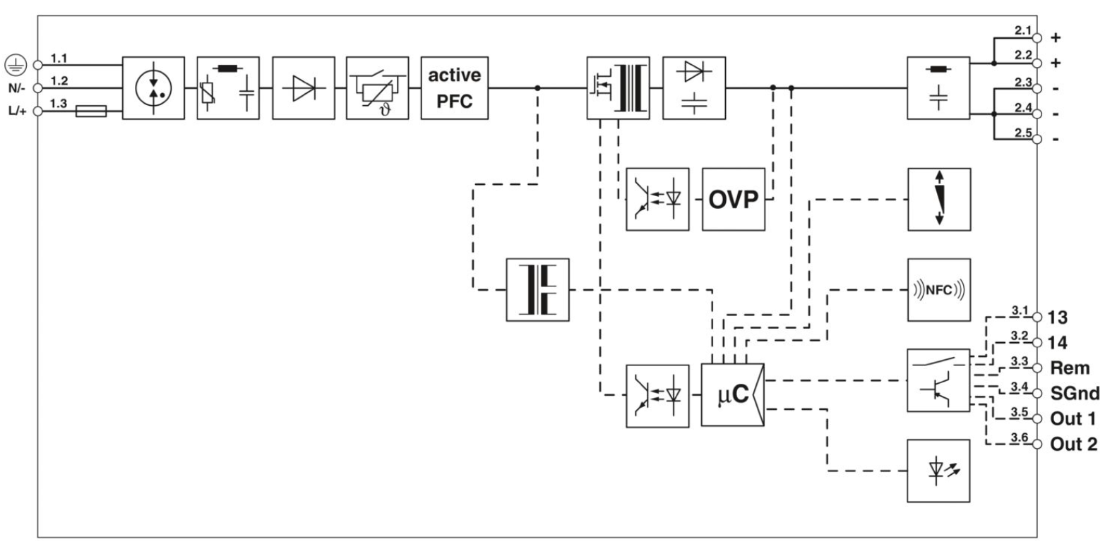 Phoenix QUINT4-pS/1AC/24DC/40 2904603 24V DC power module, 40W power, suitable for equipment control
