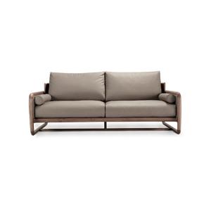 China Leather Upholstery Modern Sofa Set , Solid Wood Sofa Set Nordic Style wholesale