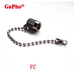 China Female Anti Loss Fiber Optic Dust Cap Custmoized With Metal Chain wholesale