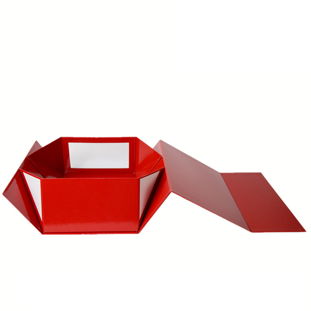 Custom Recycled Red Cardboard Shoe Boxes with PP Plastic Clear Window
