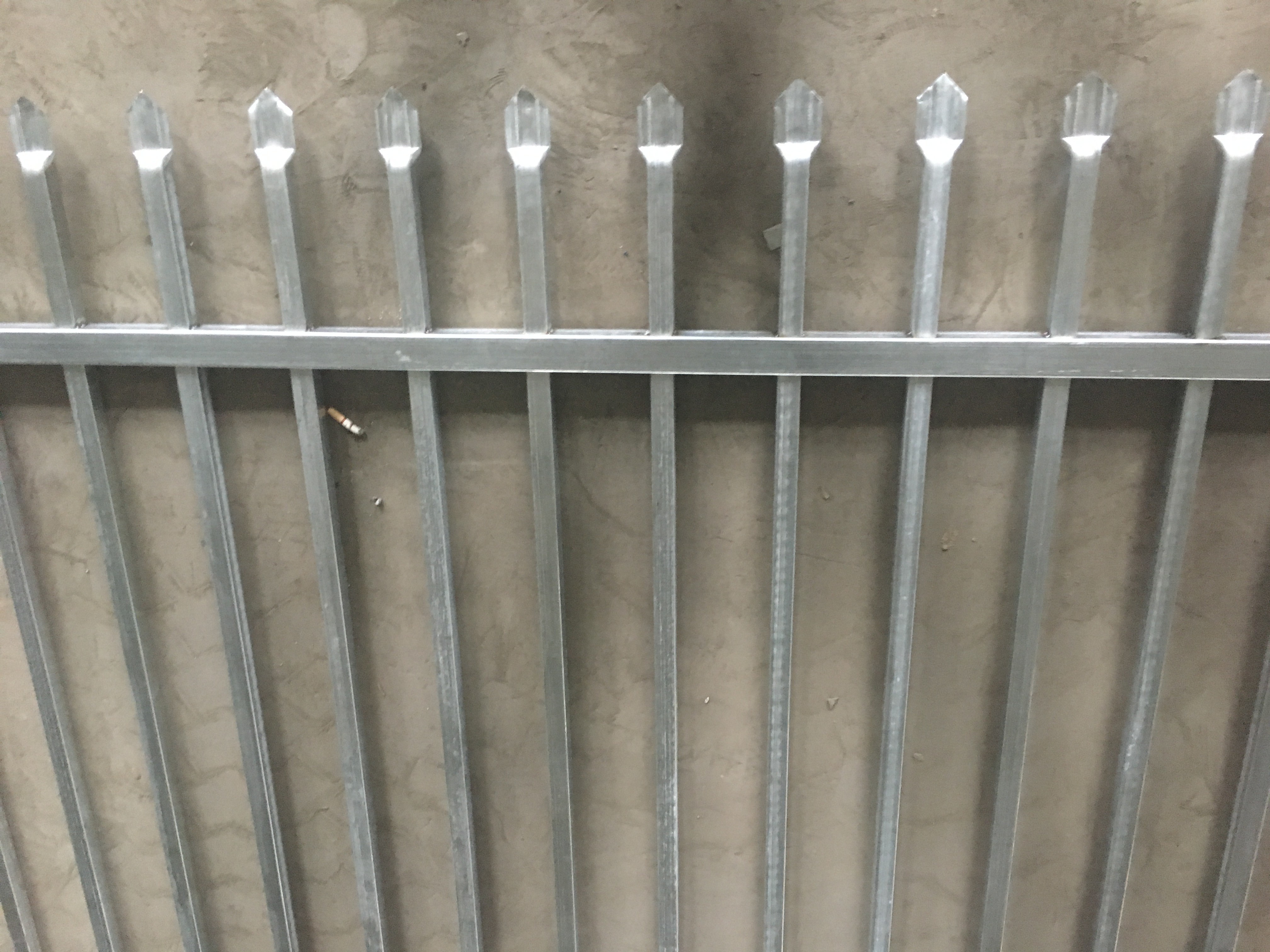 Crimped Spear Garrison Fence 1800mm x 2400mm stain black