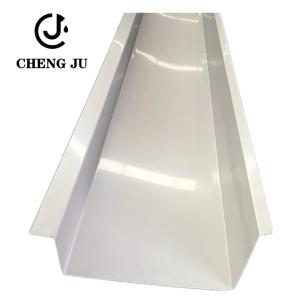 China Prime Grade Roof Rain Gutter Galvanized Metal Material Building House Roofing Rain Gutter wholesale